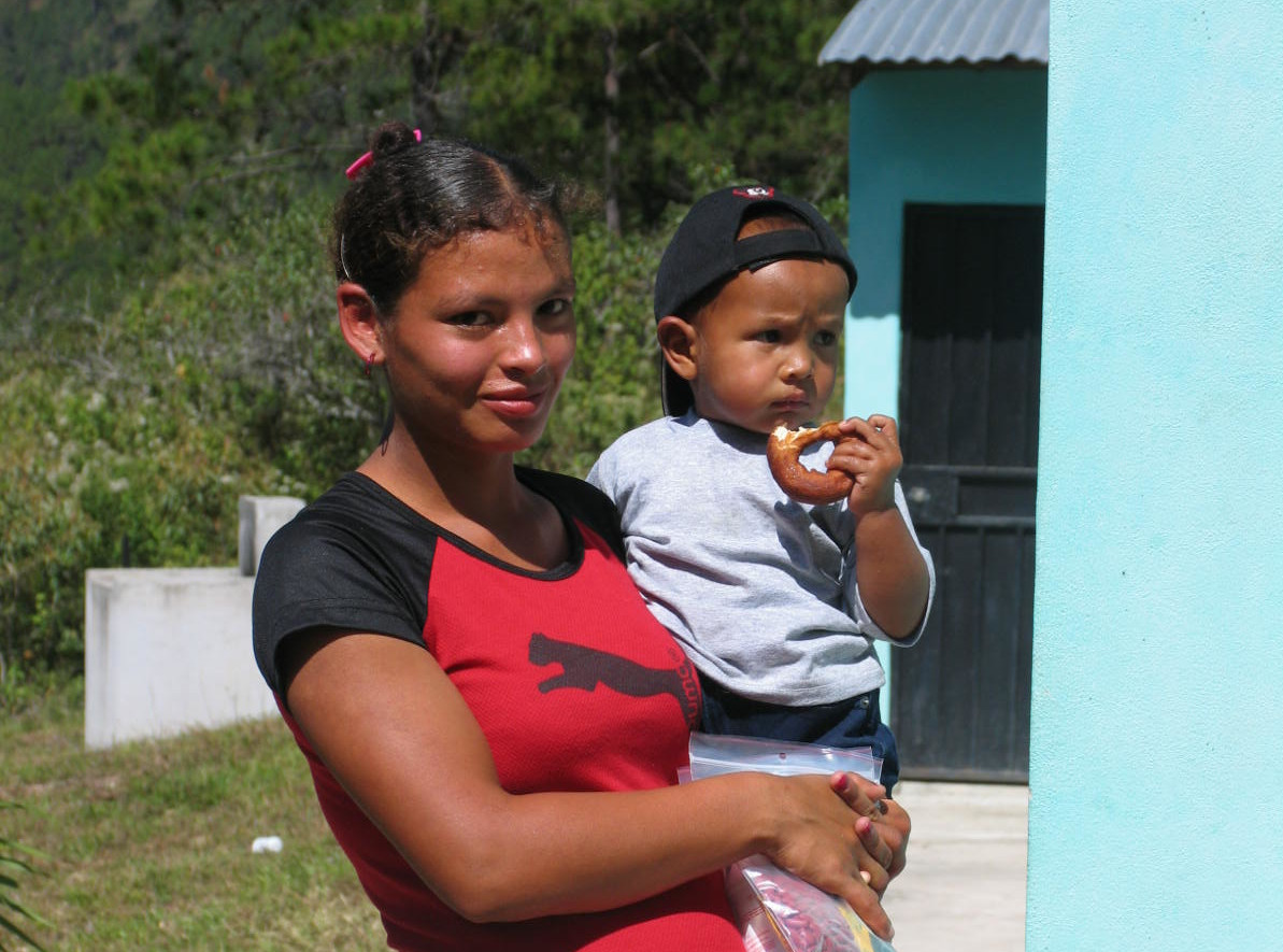 Young Honduras girl and child