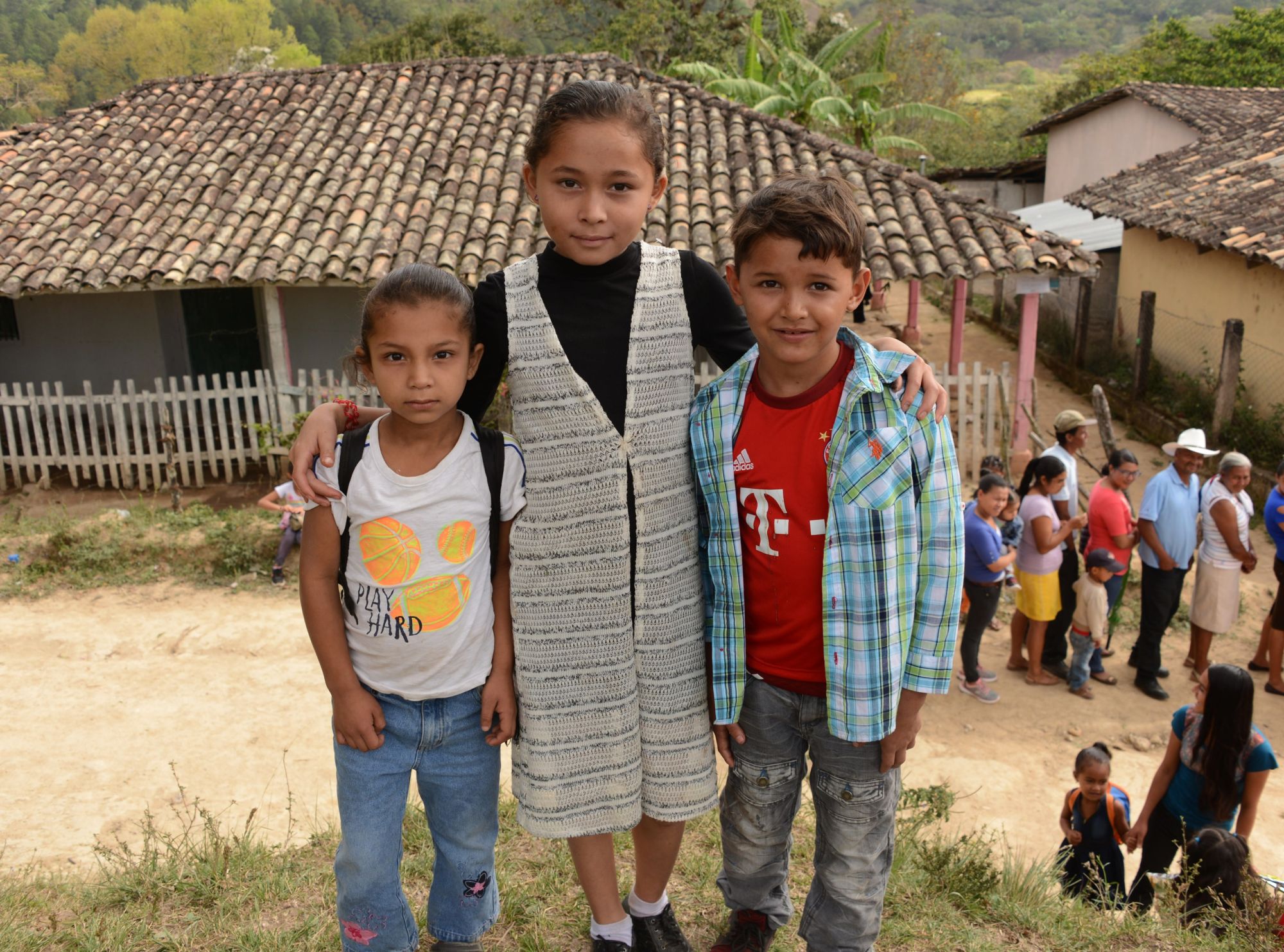 Young Honduras children benefitting from Nuevo Paraiso program sponsored by Honduran Children's Rescue Fund