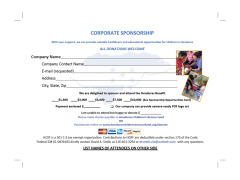 HCRF 2021 Annual Benefit Sponsor Registration Form
